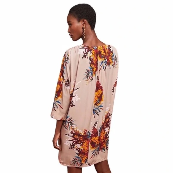 Anthropologie The Odells Harvest Floral Tunic Dress Size XS - Picture 2 of 14